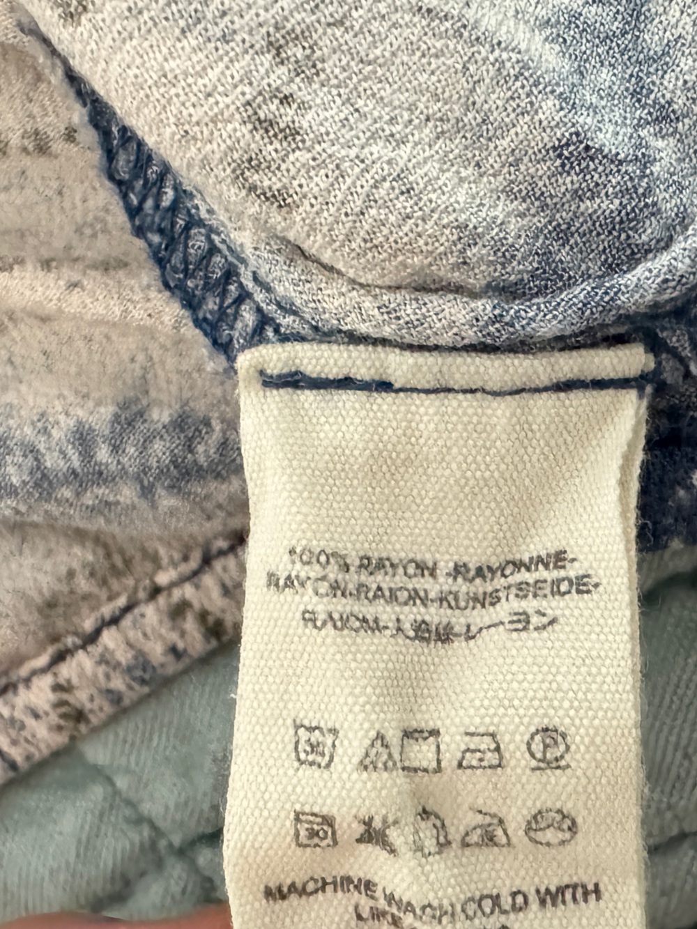 Free People Call On Me Asymmetrical Tank Top — Indigo Blue — Medium - Picture 5 of 5